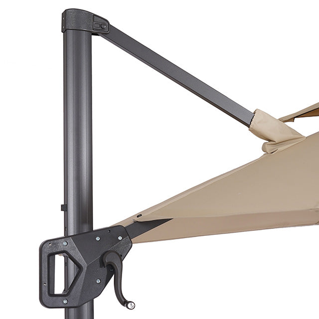 Fida-8 Ft Square Umbrella w/ Double Top + 37" Large Base