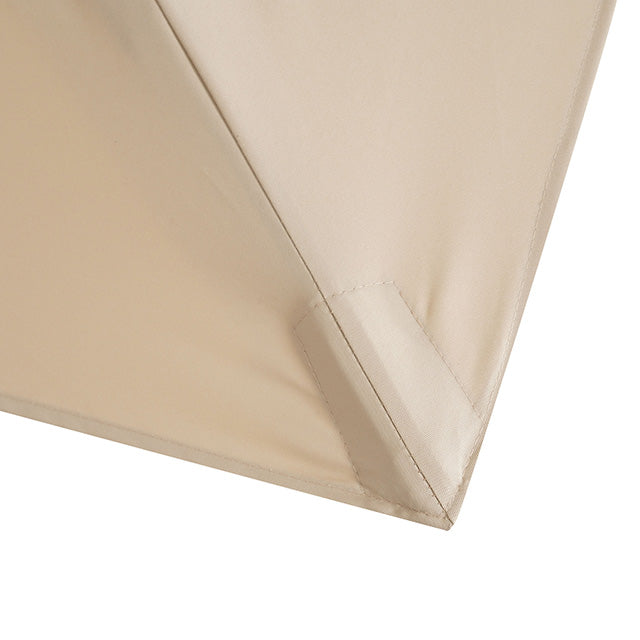 Fida-8 Ft Square Umbrella w/ Double Top + 37" Large Base