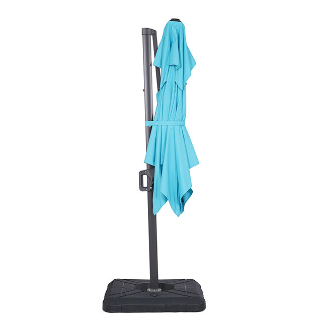 Fida-8 Ft Square Umbrella w/ Double Top + 37" Large Base