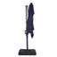 Xico-8 Ft Square Umbrella w/ Double Top w/ LED Light + 37" Large Base