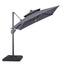 Xico-8 Ft Square Umbrella w/ Double Top w/ LED Light + 37" Large Base
