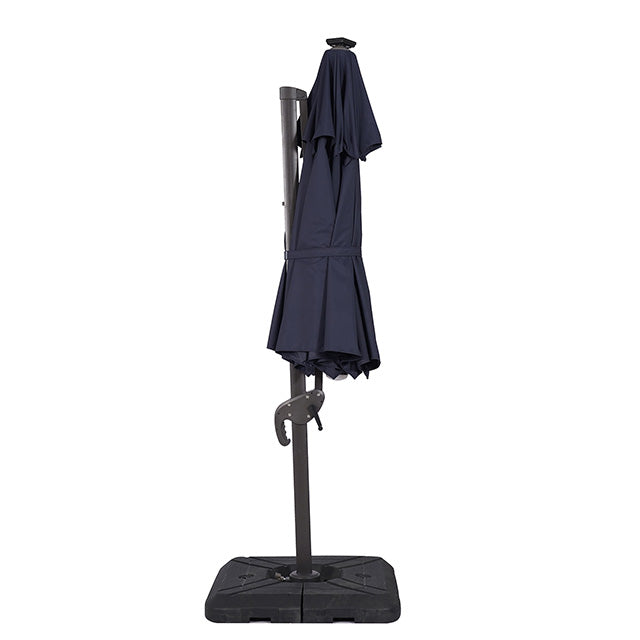 Nuti-10 Ft Round Umbrella w/ LED Light + 37" Large Base