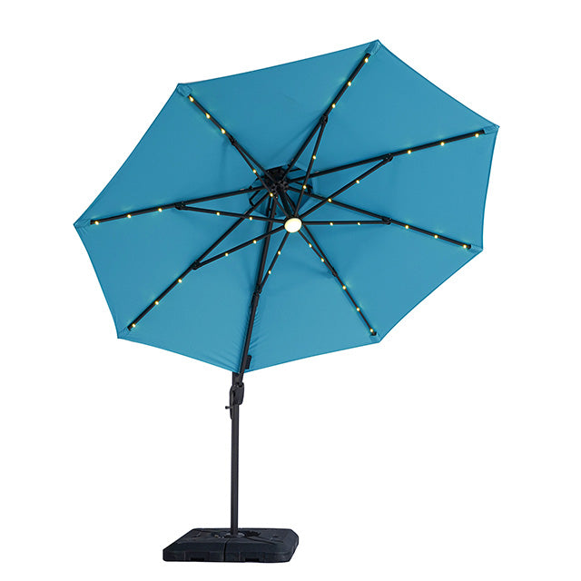 Nuti-10 Ft Round Umbrella w/ LED Light + 37" Large Base