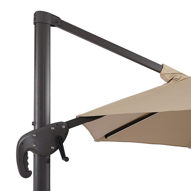 Fera-10 Ft Round Umbrella w/ LED Bulb + 37" Large Base