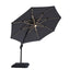 Fera-10 Ft Round Umbrella w/ LED Bulb + 37" Large Base