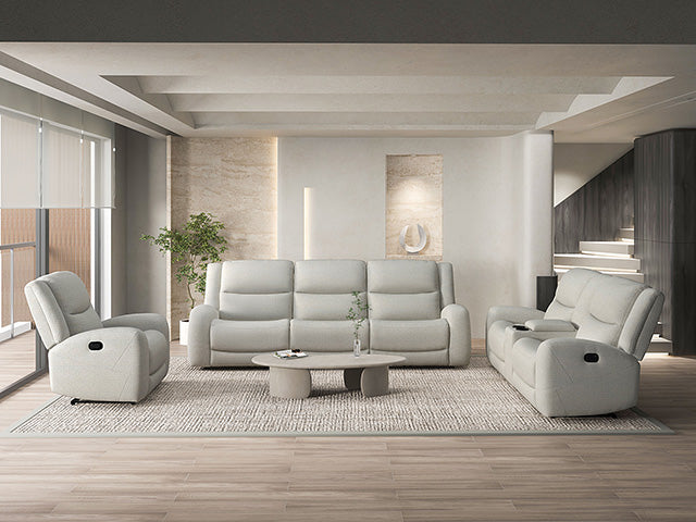 Giraldus-Manual Recliner Loveseat w/ Console