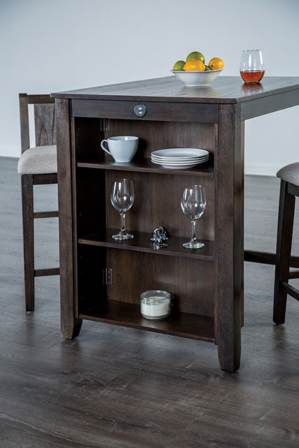 Lescles-3 Pc Counter Ht Set (1 Table + 2 Chairs)