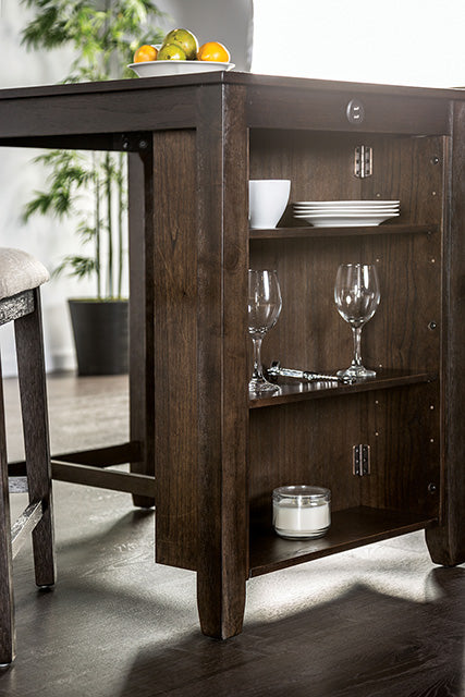 Lescles-3 Pc Counter Ht Set (1 Table + 2 Chairs)