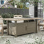 Bordeaux-Dining Table w/ Fire Pit & Cooler
