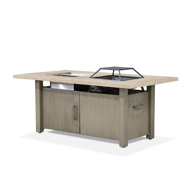 Bordeaux-Dining Table w/ Fire Pit & Cooler