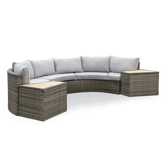 Barbuda-6 Pc. Sectional Sofa w/ 2 End Tables