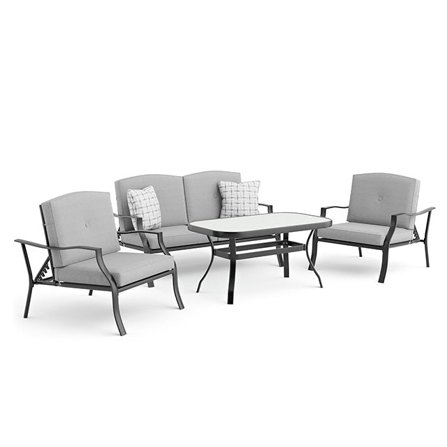 Adele-5 Pc. Conversation Set w/ Adjustable Chairs