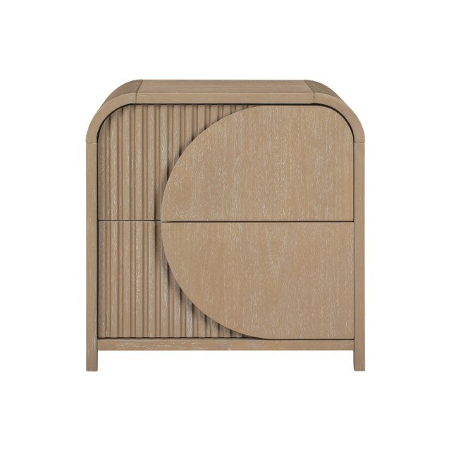 Tangentry-2 Drawer Nightstand