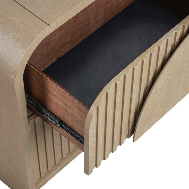 Tangentry-2 Drawer Nightstand