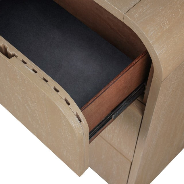 Tangentry-2 Drawer Nightstand