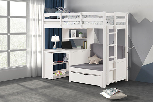 Mateo-Twin/Twin Loft Bunk Bed