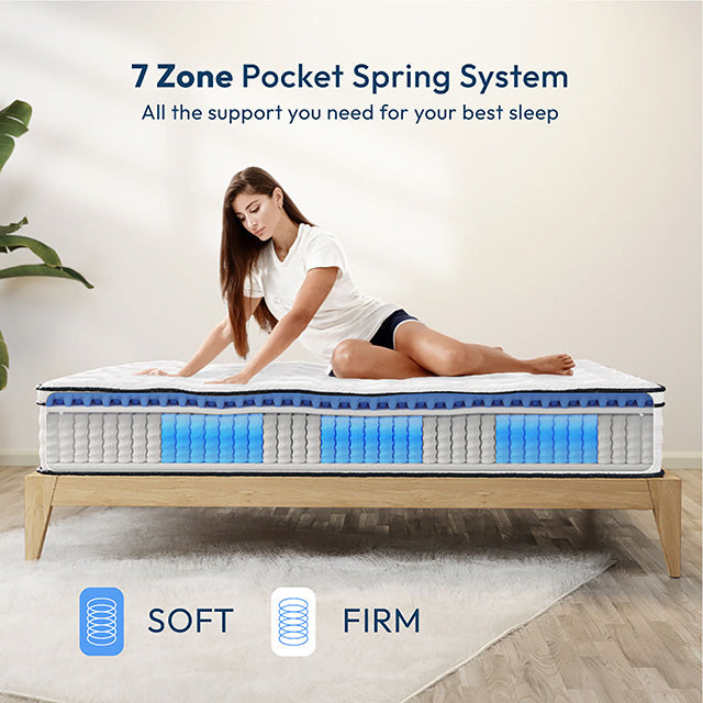 Salvia-12" Cal.King Hybrid Pocket Coil Mattress