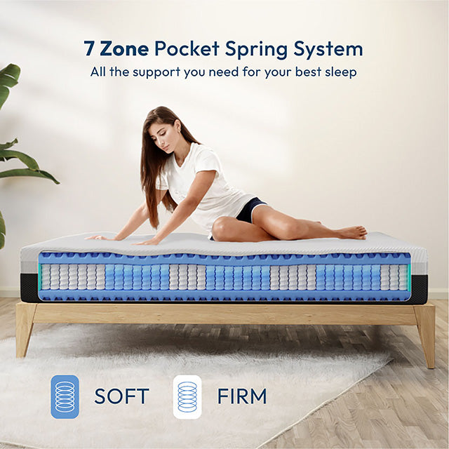 Verbena-12" Cal.King Hybrid Pocket Coil Mattress