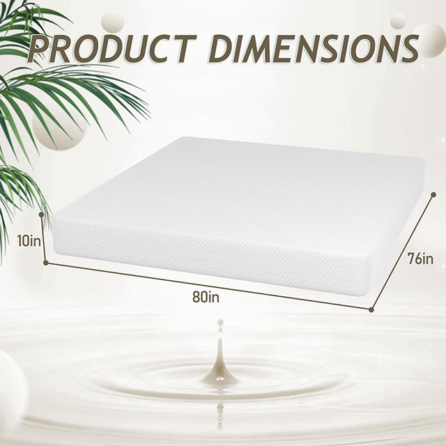 Forsythia-10" E.King Green Tea Gel Memory Foam