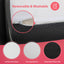 Hollyhock-3" Queen Tri-Fold Memory Foam Topper