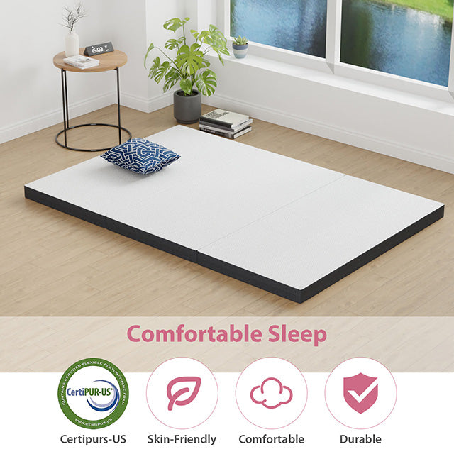 Hollyhock-3" Full Tri-Fold Memory Foam Topper