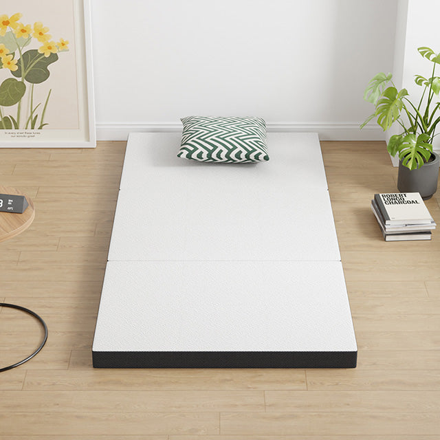 Hollyhock-4" Twin Tri-Fold Memory Foam Topper