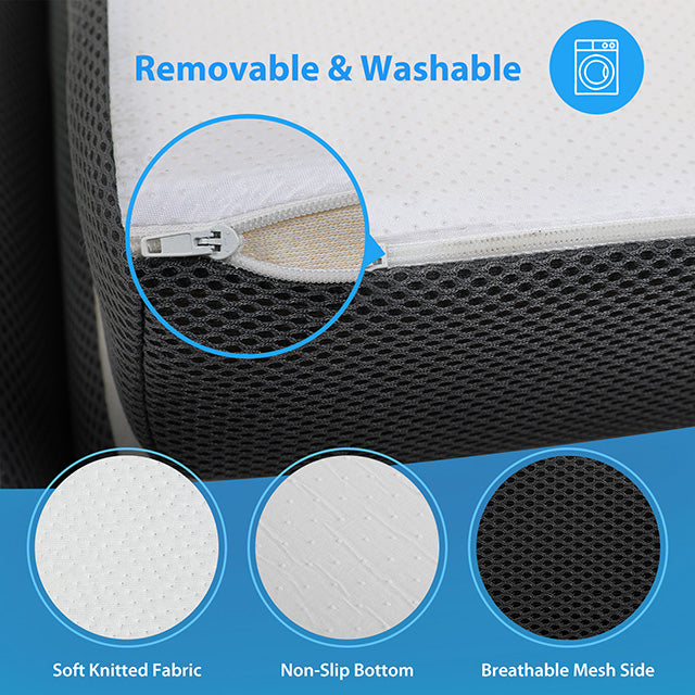 Hollyhock-4" Twin Tri-Fold Memory Foam Topper