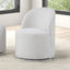 Broager-Dining Swivel Chair, White