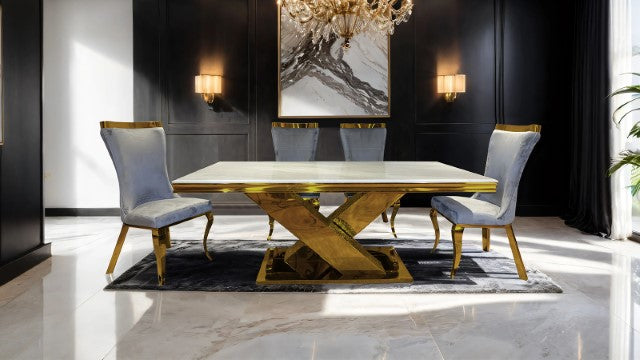 Basilicata-Gold Chair (2/CTN)