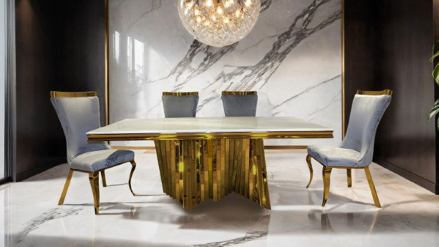 Basilicata-Gold Chair (2/CTN)