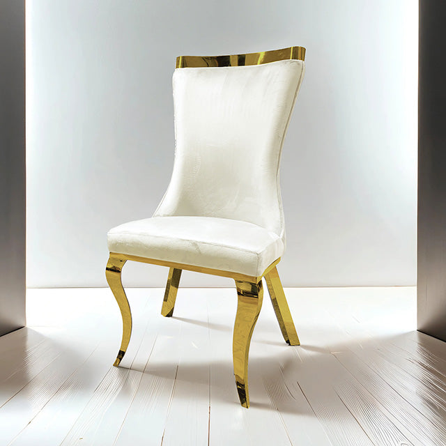 Basilicata-Gold Chair (2/CTN)