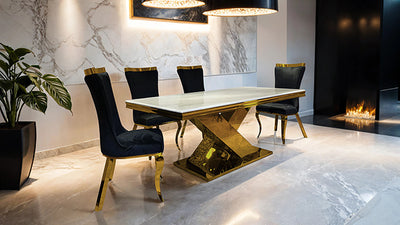 Basilicata-Gold Chair (2/CTN)