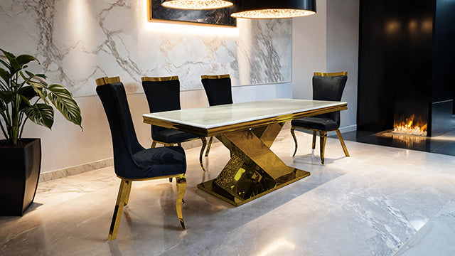 Basilicata-Gold Chair (2/CTN)