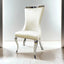 Basilicata-Chair, Silver/White (2/CTN)