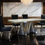 Basilicata-Chair, Silver/Black (2/CTN)