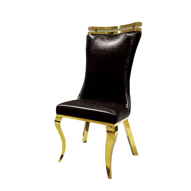 Palazzo-Chair, Gold/Black (2/CTN)