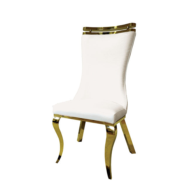 Palazzo-Chair, Gold/White (2/CTN)