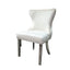 Portanova-Chair, Silver/White (2/CTN)
