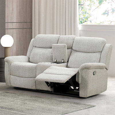 Sandbach-Manual Reclining Loveseat With Console
