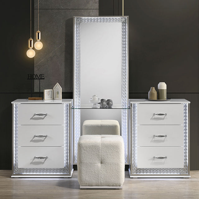 Hazeline-Vanity Set w/ Stool
