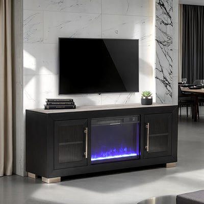 Ashbourne-60" TV Stand w/ Fire Place
