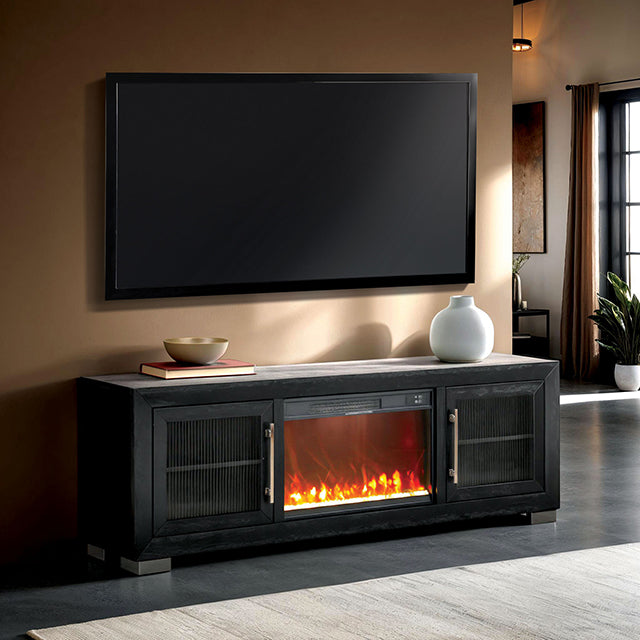 Ashbourne-72" TV Stand w/ Fire Place