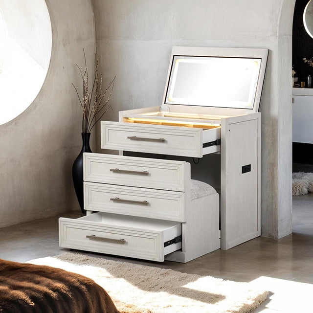 Ashburton-Bedside Vanity Set w/ Stool