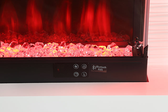 Peseux-71" TV Stand w/ Electric Fire Place
