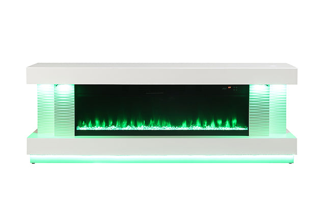Peseux-71" TV Stand w/ Electric Fire Place