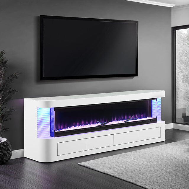Luken-71" TV Stand w/ Electric Fire Place