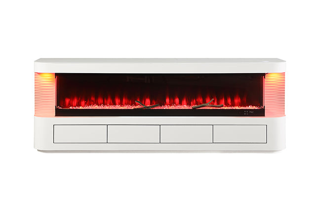 Luken-71" TV Stand w/ Electric Fire Place