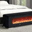 Elnath-Bench w/ Visual Wood Log Fireplace
