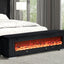 Elnath-Bench w/ Visual Wood Log Fireplace