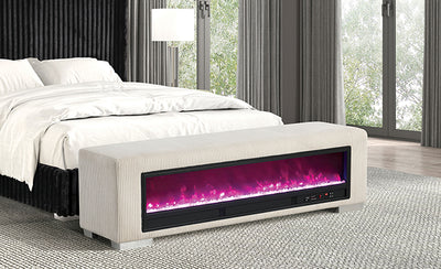 Elnath-Bench w/ Visual Crystal Fireplace